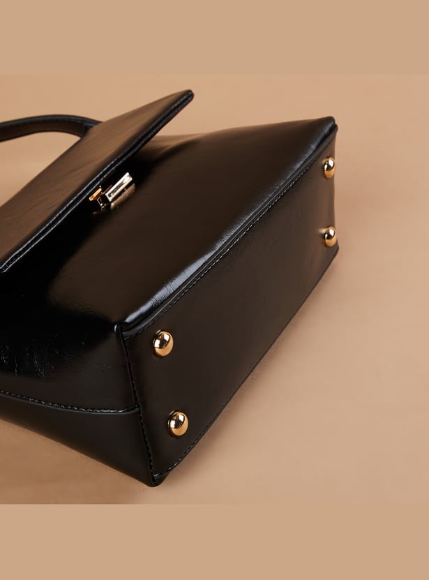 GINGER Houndstooth Textured Sling Bag