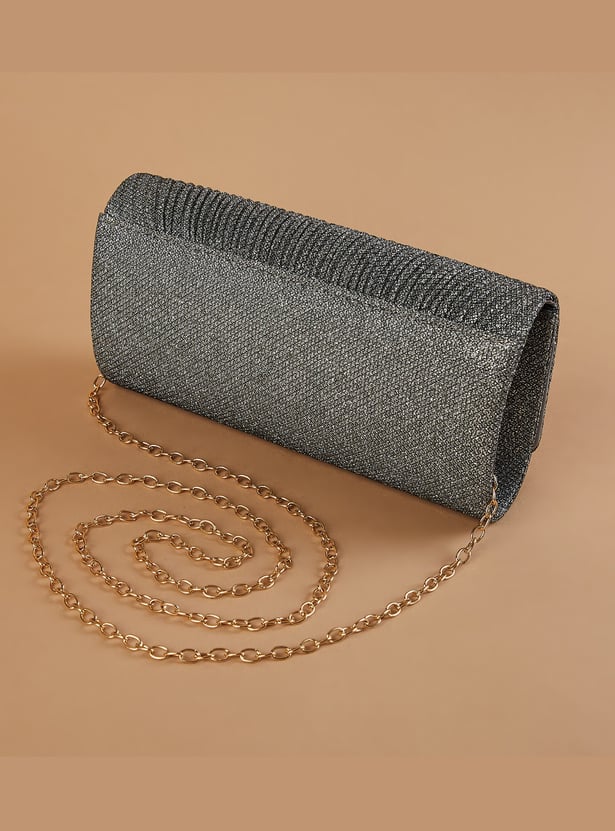 CODE Metallic Envelope Clutch