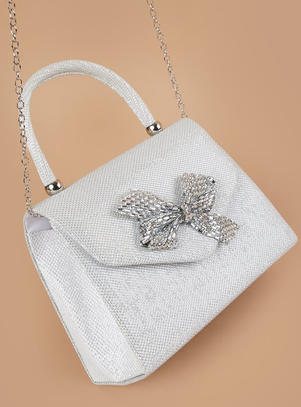 CODE Shimmer Textured Clutch