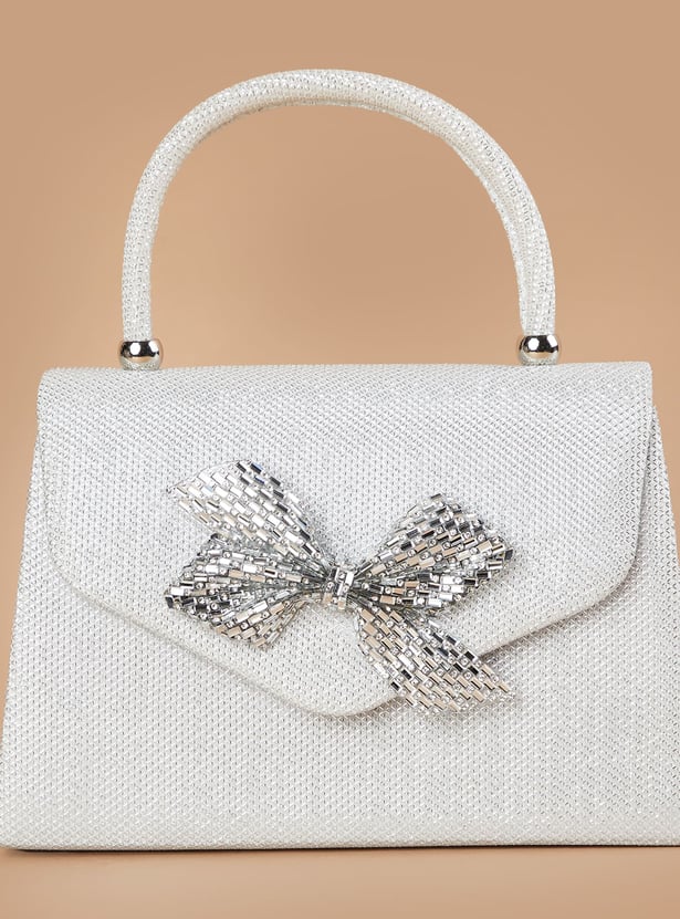 CODE Shimmer Textured Clutch