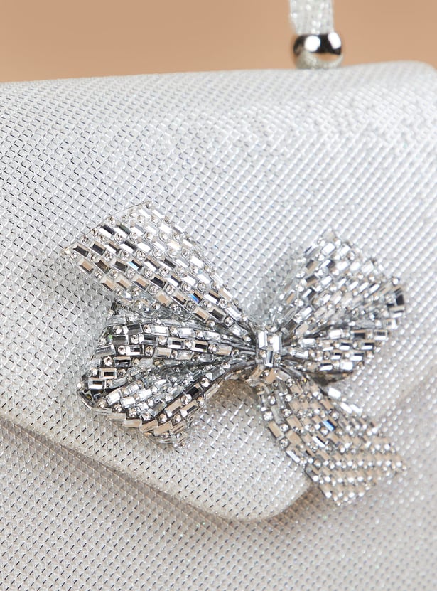 CODE Shimmer Textured Clutch