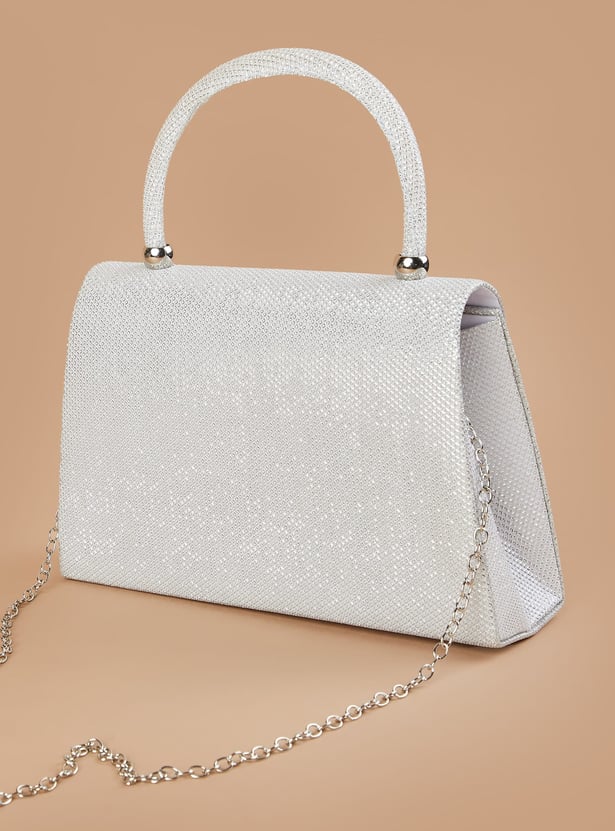 CODE Shimmer Textured Clutch