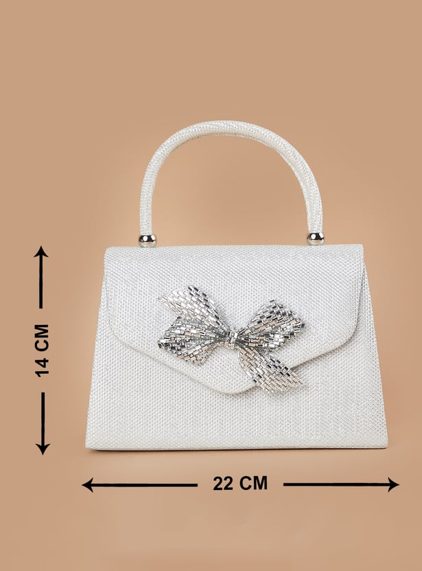 CODE Shimmer Textured Clutch