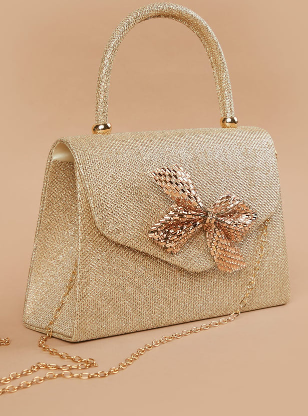 CODE Shimmer Textured Clutch
