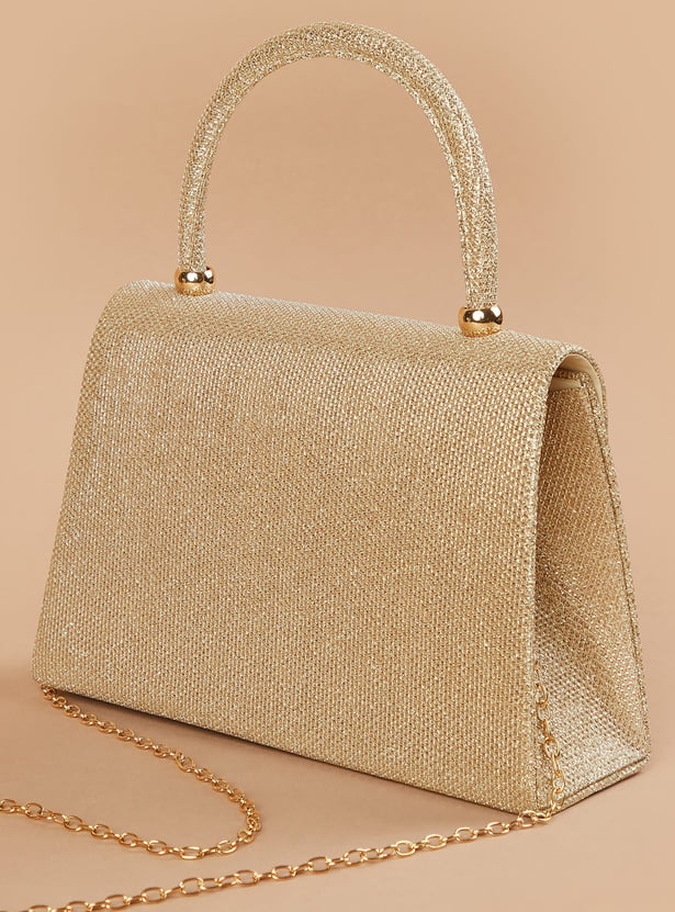 CODE Shimmer Textured Clutch