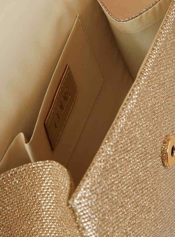 CODE Shimmer Textured Clutch