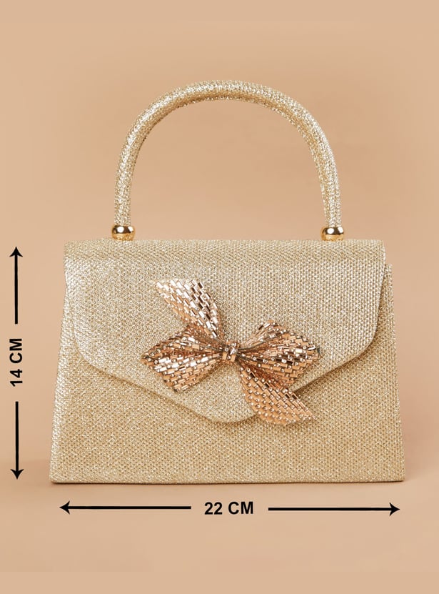 CODE Shimmer Textured Clutch