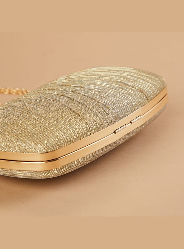 CODE Shimmer Textured Clutch