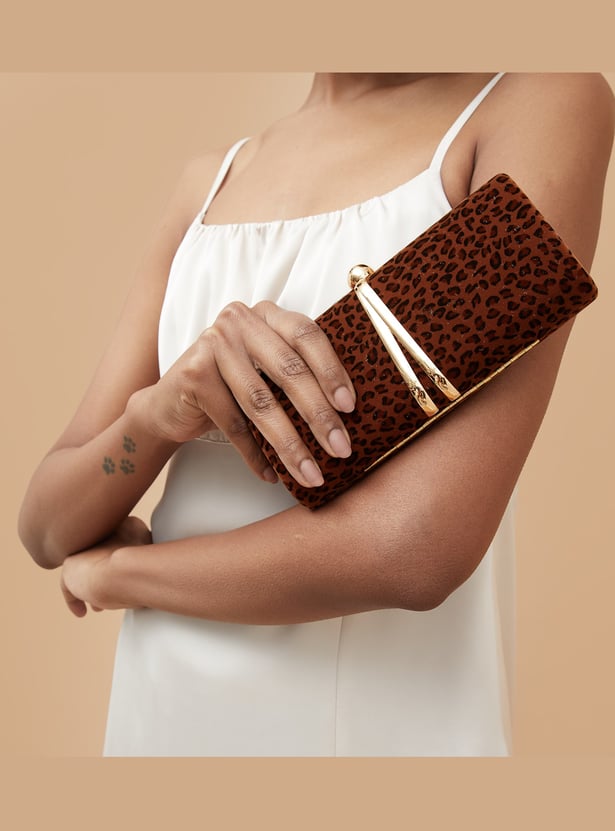 CODE Animal Printed Clutch