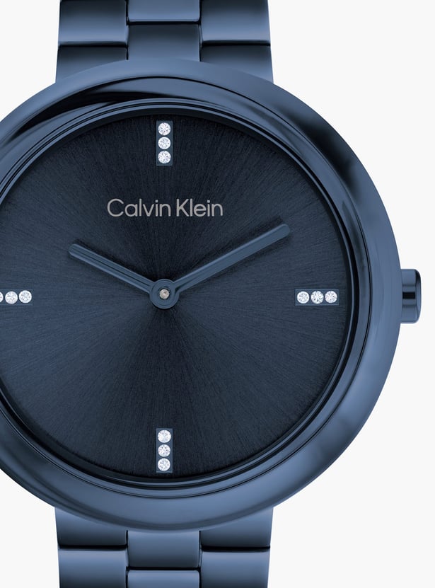 CALVIN KLEIN Twisted Bezel Embellished Analog Watch - 25100097