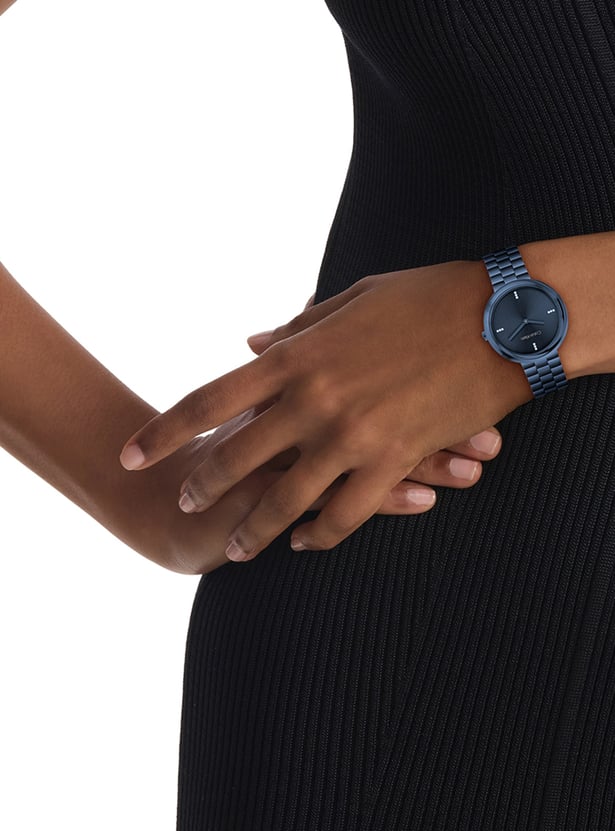 CALVIN KLEIN Twisted Bezel Embellished Analog Watch - 25100097