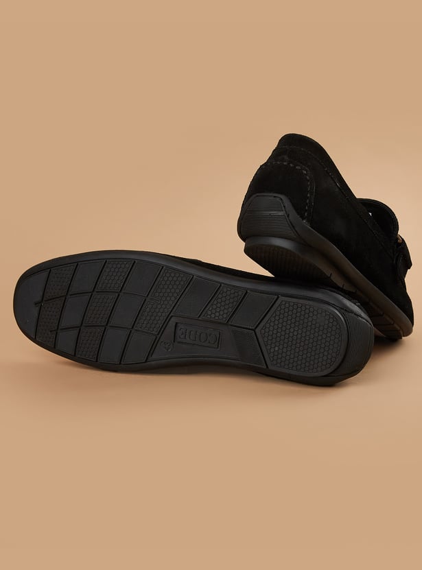 CODE Suede Loafers