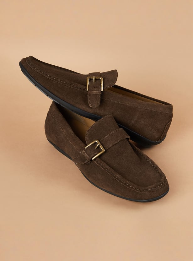 CODE Suede Loafers