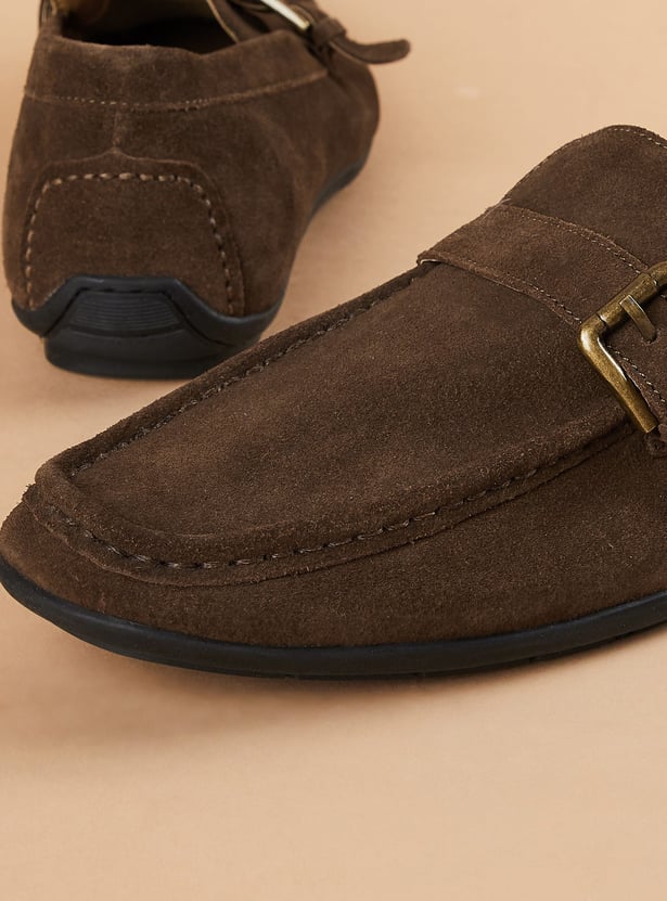 CODE Suede Loafers
