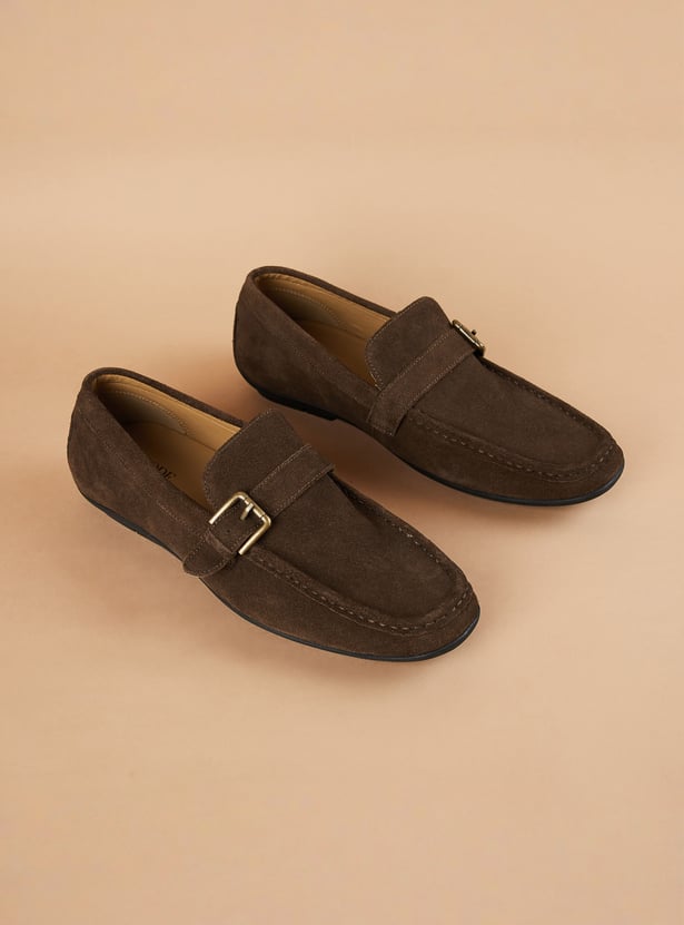 CODE Suede Loafers