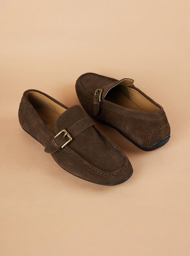 CODE Suede Loafers