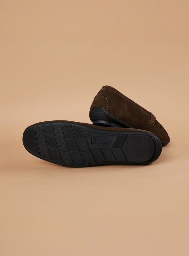 CODE Suede Loafers
