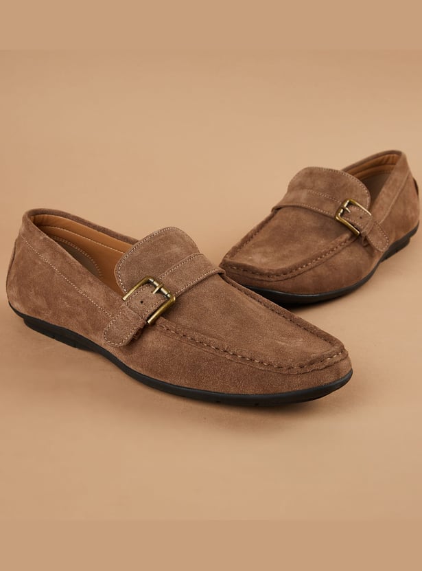 CODE Suede Loafers