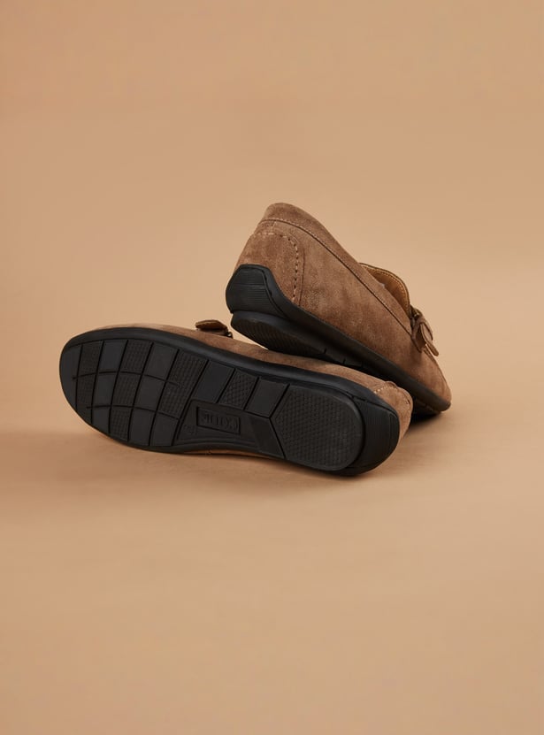 CODE Suede Loafers
