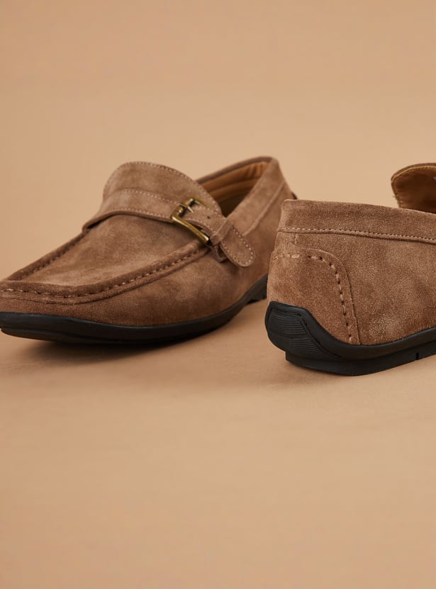 CODE Suede Loafers