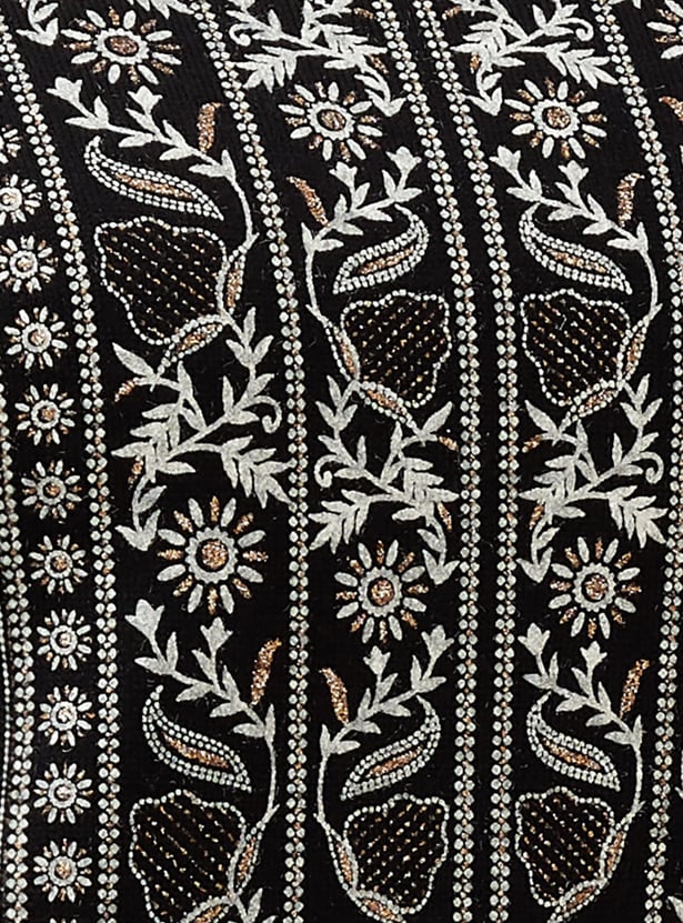 MELANGE Embroidered Straight Winter Kurta