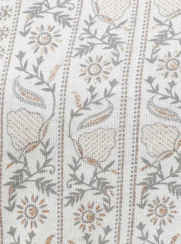 MELANGE Embroidered Straight Winter Kurta