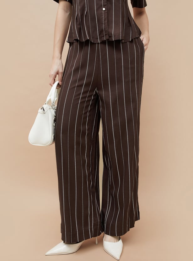 CODE Striped Trousers