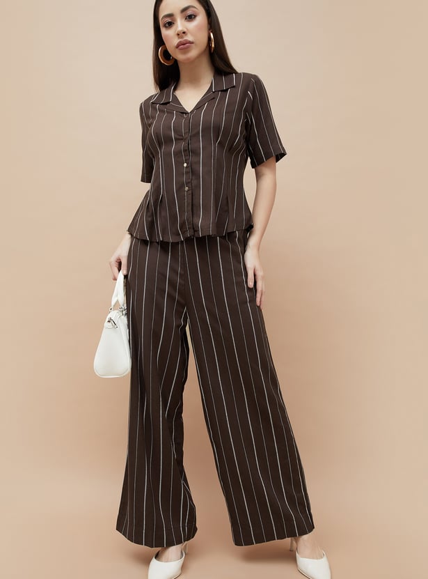 CODE Striped Trousers
