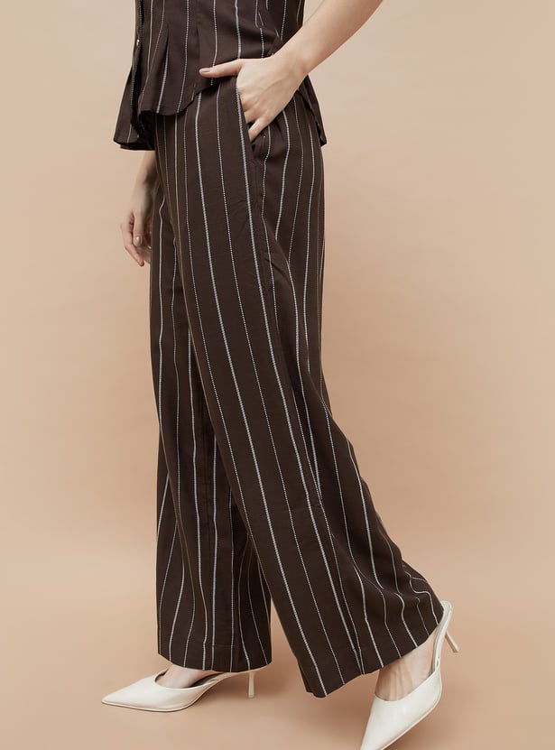 CODE Striped Trousers