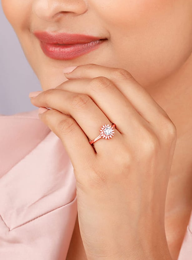 GIVA Radiant Sunshine Sterling Silver Ring