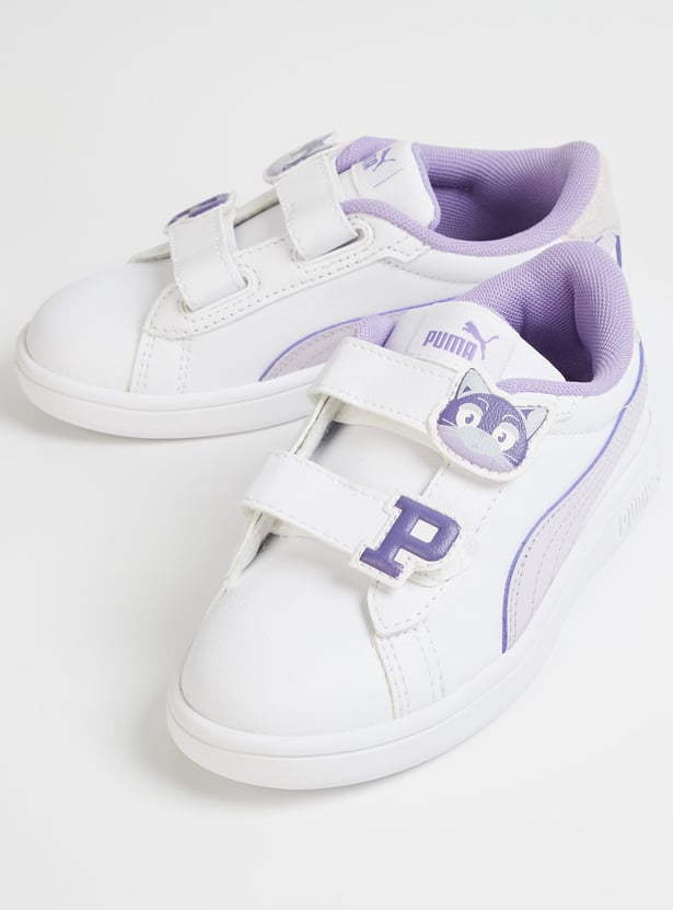 PUMA Girls Smash Dynoblast Sneakers