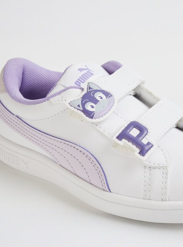 PUMA Girls Smash Dynoblast Sneakers