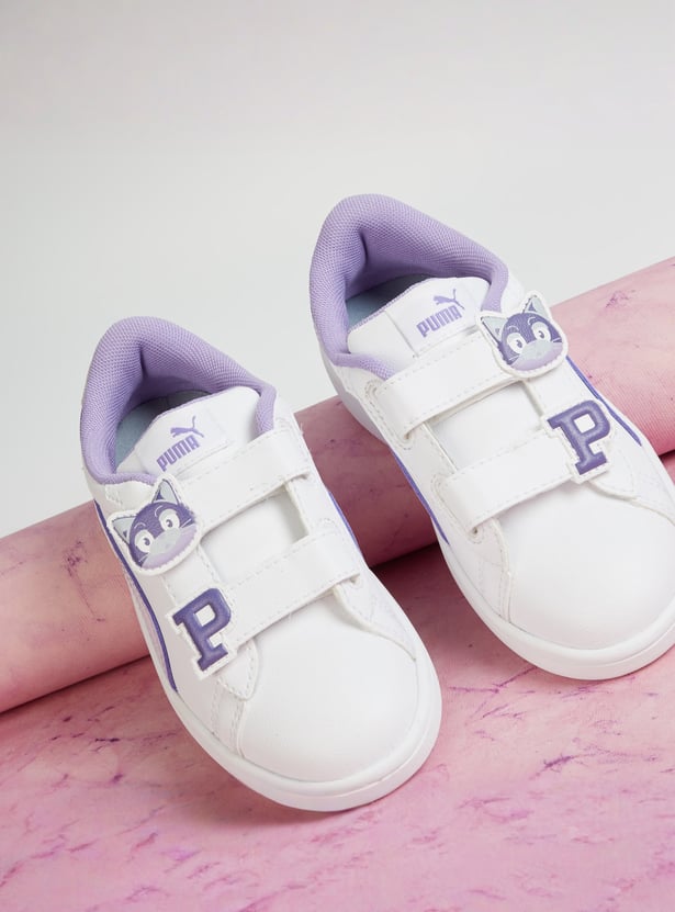 PUMA Girls Smash Dynoblast Sneakers