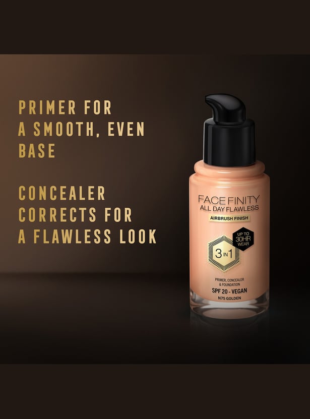 MAX FACTOR Face Finity All Day Flawless 3 In 1 Foundation - Golden - 30ml
