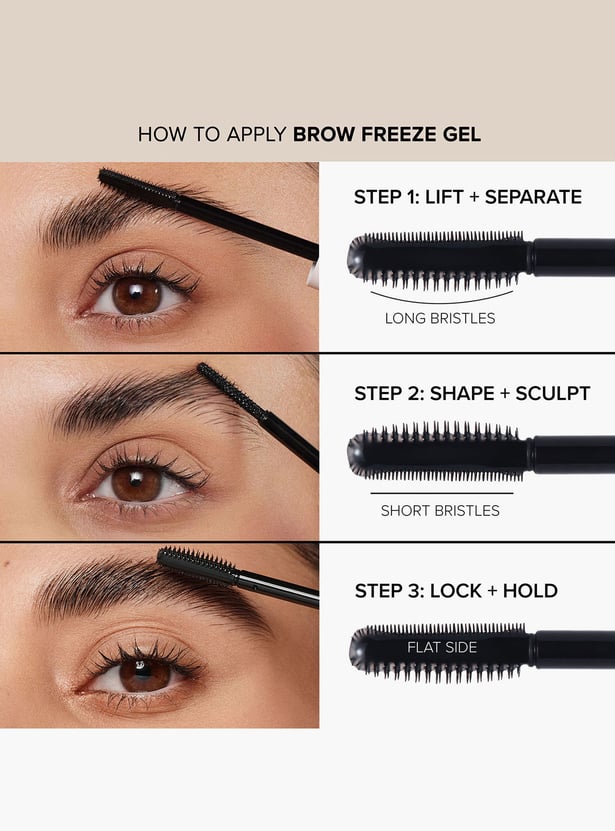 ANASTASIA BEVERLY HILLS Frozen & Fuller Looking Brow Trio Kit - Dark Brown - 0.1ml + 0.04ml + 4.5 ml