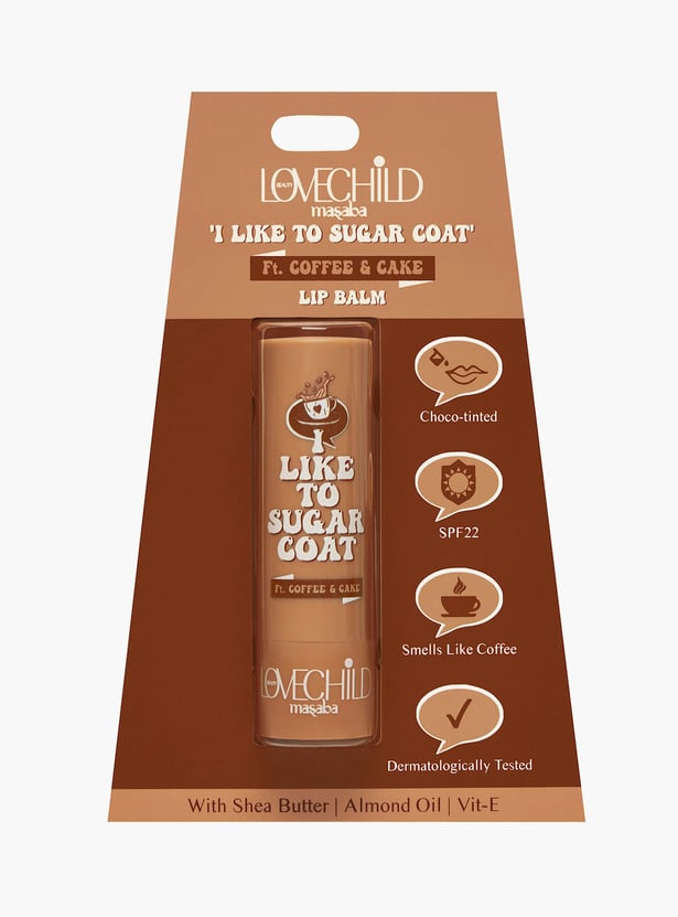 LOVECHILD MASABA I like to Sugar Coat Lip Balm - Coffee And Cake (Brown) - 4.5g
