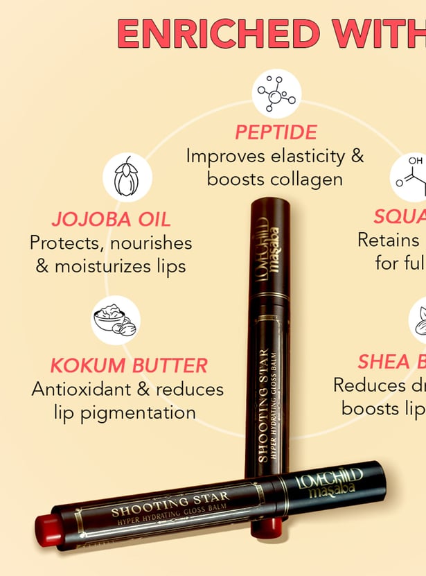 LOVECHILD MASABA Shooting Star Hyper Hydrating Gloss Balm - Cosmic Crush - 1.8g