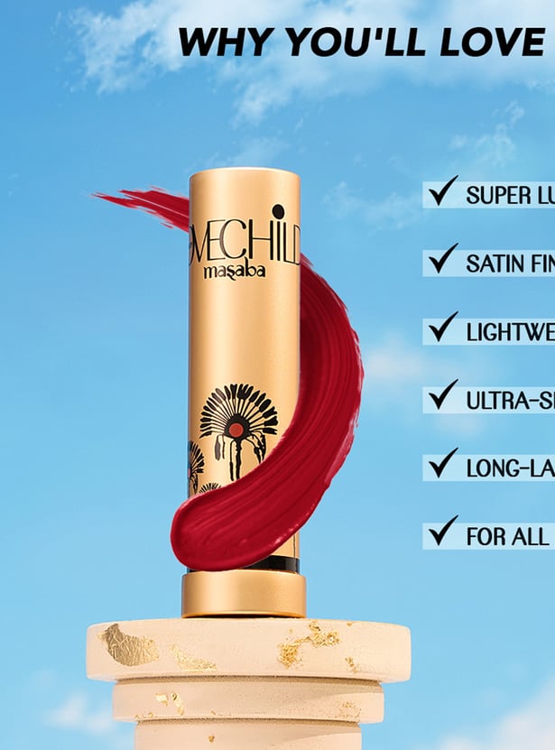 LOVECHILD MASABA Cloud Crush Lush Creme Lipstick - Dusky Hot (Plum) - 3.5g