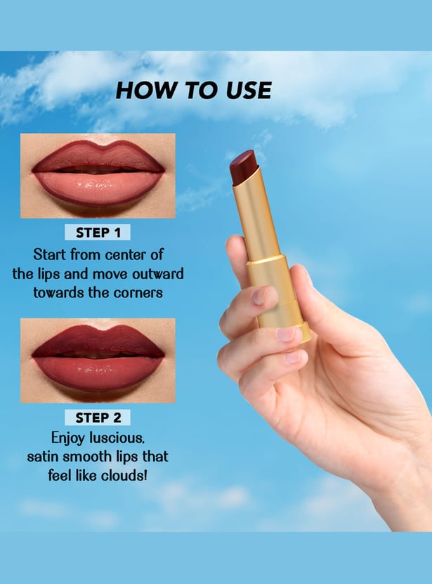 LOVECHILD MASABA Cloud Crush Lush Creme Lipstick - Dusky Hot (Plum) - 3.5g