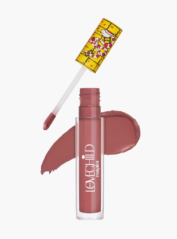 LOVECHILD MASABA Game On! Mad Matte Liquid Lipstick - 02 Ups And Downs (Plum Nude) - 5ml