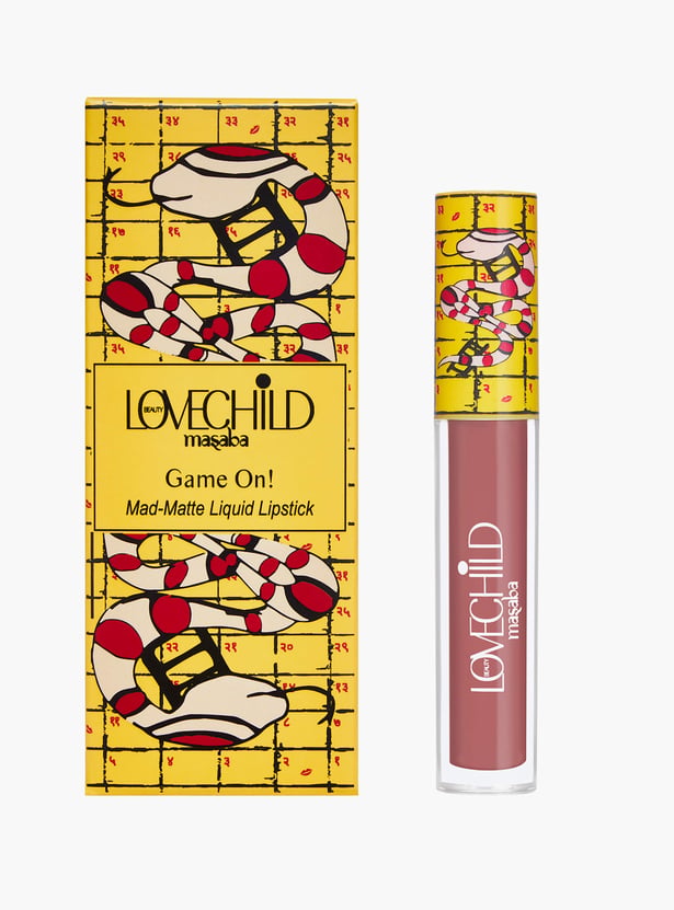 LOVECHILD MASABA Game On! Mad Matte Liquid Lipstick - 02 Ups And Downs (Plum Nude) - 5ml