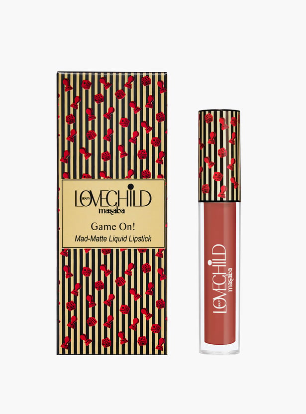 LOVECHILD MASABA Game On! Mad Matte Liquid Lipstick - 10 Get Rollin (Brick Nude) - 5ml