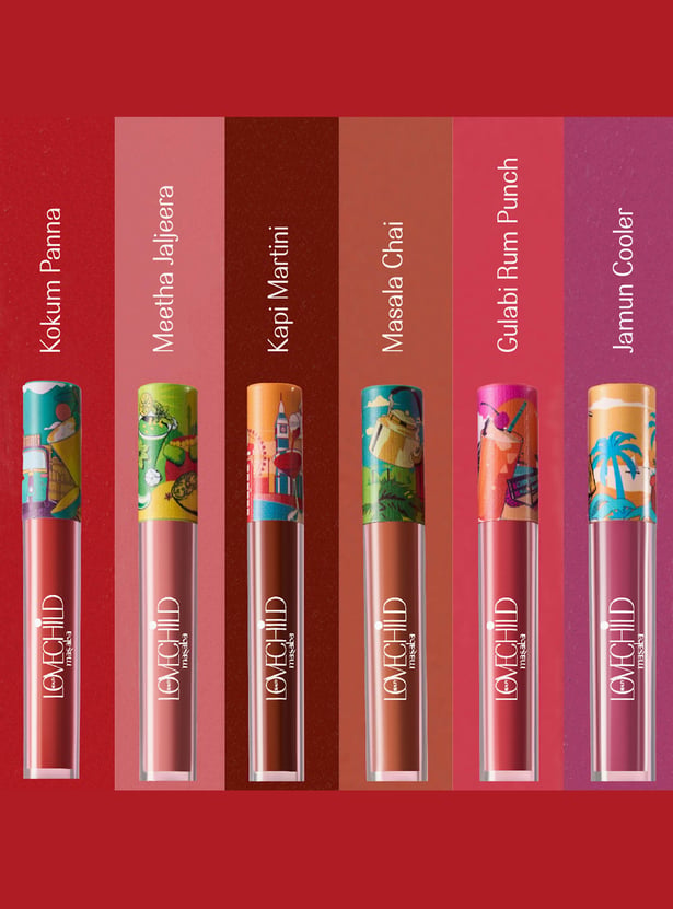 LOVECHILD MASABA Mamma Mia Lush Matte Lip Creme - Gulabi Rum Punch (Pink) - 3ml