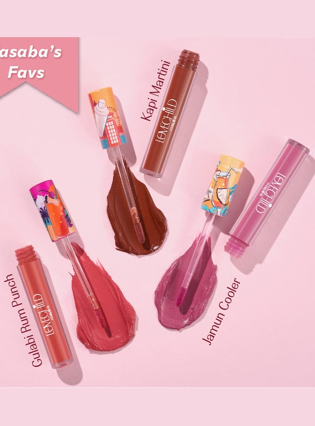 LOVECHILD MASABA Mamma Mia Lush Matte Lip Creme - Gulabi Rum Punch (Pink) - 3ml