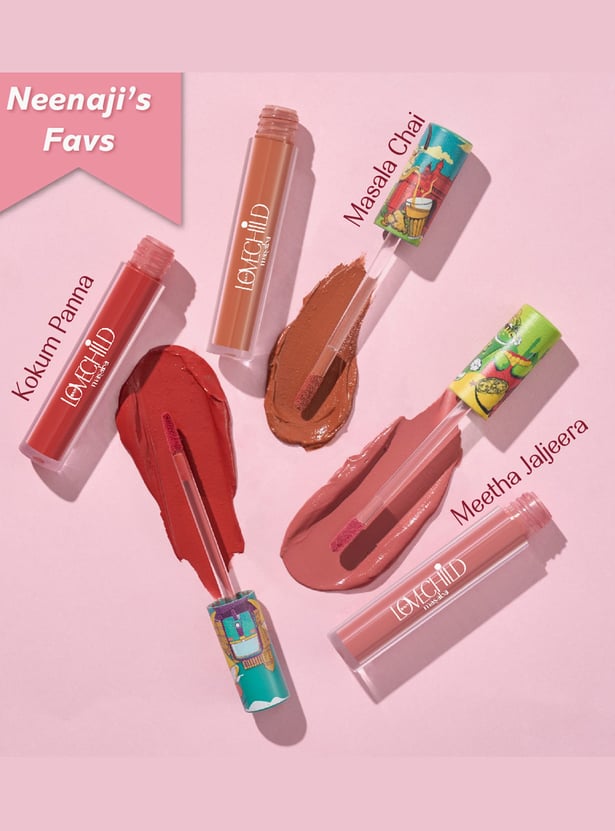 LOVECHILD MASABA Mamma Mia Lush Matte Lip Creme - Gulabi Rum Punch (Pink) - 3ml