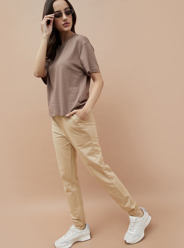 FAME FOREVER Solid Elasticated Joggers