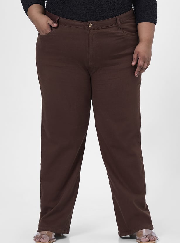 KRAUS Solid Straight Fit Jeans