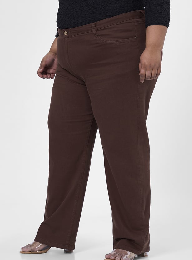 KRAUS Solid Straight Fit Jeans