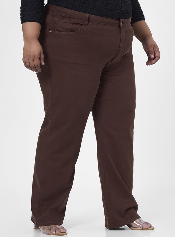 KRAUS Solid Straight Fit Jeans