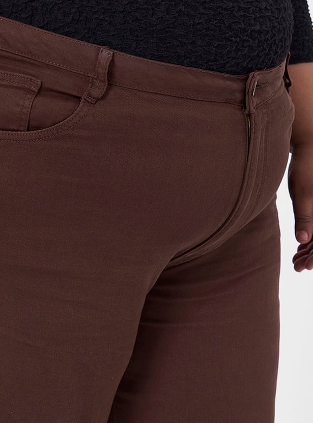 KRAUS Solid Straight Fit Jeans